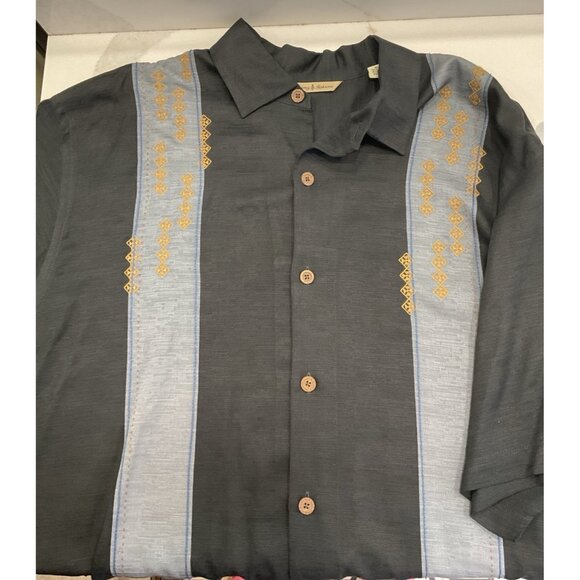Tommy Bahama 100% Silk Retro Bowling Button-Up Shirt Size XL - Picture 3 of 7